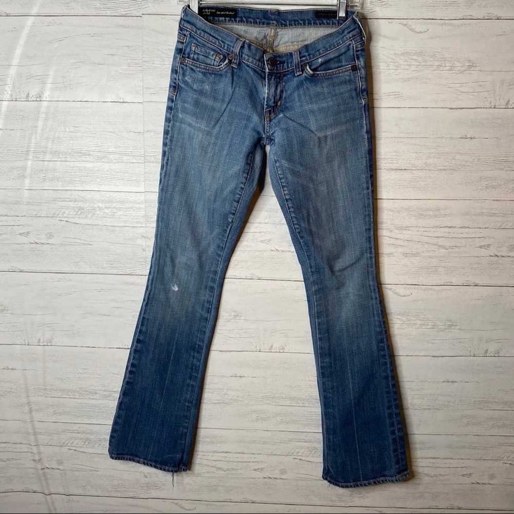 Citizens of humanity distressed lowrise boot jeans